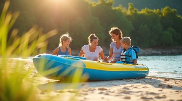3er kajak aufblasbar familie: ideal für gemeinsame wasserabenteuer